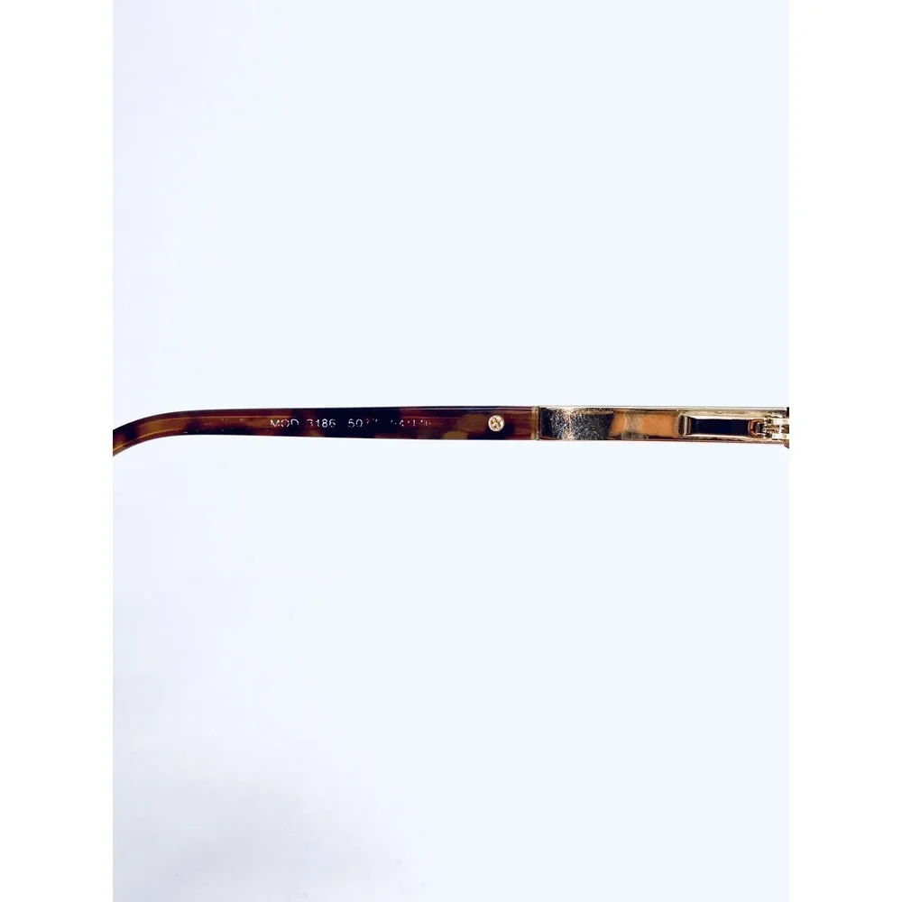 Versace Brown Amber Tortoise Gold Wayfarer Eyeglasses MOD 3186 5077 54 16 140